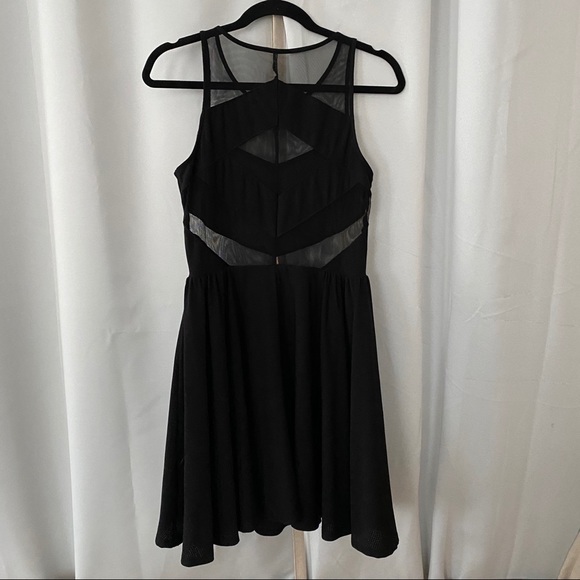 Mesh Skater Dress with Cutouts - Picture 8 of 10